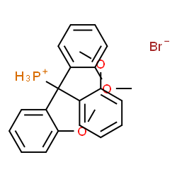 ChemSpider 2D Image | (2-Methoxytrityl)phosphonium bromide | C22H24BrO3P