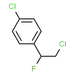 ChemSpider 2D Image | 1-Chloro-4-(2-chloro-1-fluoroethyl)benzene | C8H7Cl2F