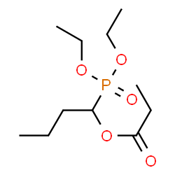 ChemSpider 2D Image | 1-(Diethoxyphosphoryl)butyl propionate | C11H23O5P
