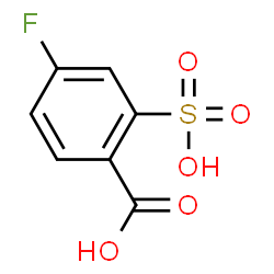 ChemSpider 2D Image | 4-Fluoro-2-sulfobenzoic acid | C7H5FO5S