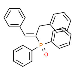 ChemSpider 2D Image | [(1E)-1,3-Diphenyl-1-propen-2-yl](diphenyl)phosphine oxide | C27H23OP