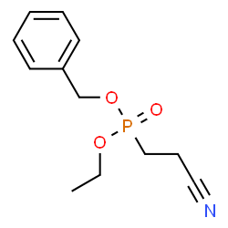 ChemSpider 2D Image | Benzyl ethyl (2-cyanoethyl)phosphonate | C12H16NO3P