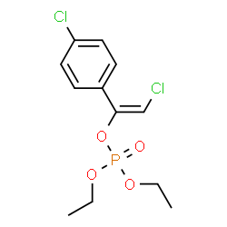 ChemSpider 2D Image | (E)-2-Chloro-1-(4-chlorophenyl)vinyl diethyl phosphate | C12H15Cl2O4P