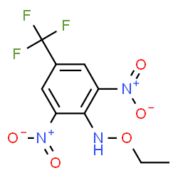 ChemSpider 2D Image | N-Ethoxy-2,6-dinitro-4-(trifluoromethyl)aniline | C9H8F3N3O5