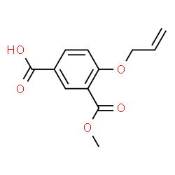 ChemSpider 2D Image | 4-(Allyloxy)-3-(methoxycarbonyl)benzoic acid | C12H12O5