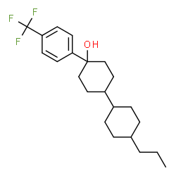 ChemSpider 2D Image | 4'-Propyl-4-[4-(trifluoromethyl)phenyl]-1,1'-bi(cyclohexyl)-4-ol | C22H31F3O