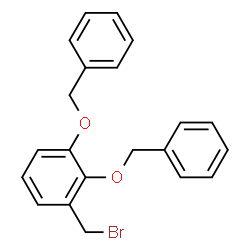 ChemSpider 2D Image | 1,2-Bis(benzyloxy)-3-(bromomethyl)benzene | C21H19BrO2