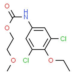 ChemSpider 2D Image | 2-Methoxyethyl (3,5-dichloro-4-ethoxyphenyl)carbamate | C12H15Cl2NO4