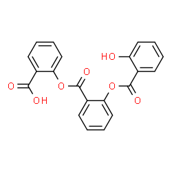 ChemSpider 2D Image | 2-[2-(2-hydroxybenzoyloxy)benzoyloxy]benzoic acid | C21H14O7