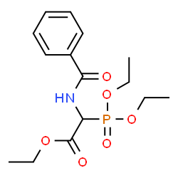 ChemSpider 2D Image | Ethyl (benzoylamino)(diethoxyphosphoryl)acetate | C15H22NO6P