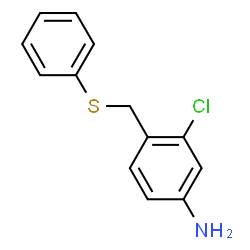 ChemSpider 2D Image | 3-Chloro-4-[(phenylsulfanyl)methyl]aniline | C13H12ClNS
