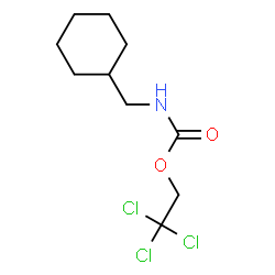 ChemSpider 2D Image | 2,2,2-Trichloroethyl (cyclohexylmethyl)carbamate | C10H16Cl3NO2