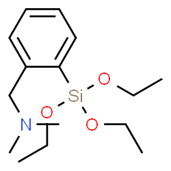 ChemSpider 2D Image | N,N-Dimethyl-1-[2-(triethoxysilyl)phenyl]methanamine | C15H27NO3Si