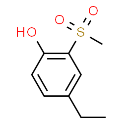 ChemSpider 2D Image | 4-Ethyl-2-(methylsulfonyl)phenol | C9H12O3S