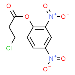 ChemSpider 2D Image | 2,4-Dinitrophenyl 3-chloropropanoate | C9H7ClN2O6
