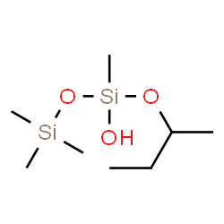 ChemSpider 2D Image | 1-sec-Butoxy-1,3,3,3-tetramethyldisiloxan-1-ol | C8H22O3Si2