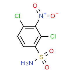 ChemSpider 2D Image | 2,4-Dichloro-3-nitrobenzenesulfonamide | C6H4Cl2N2O4S