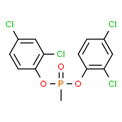 ChemSpider 2D Image | Bis(2,4-dichlorophenyl) methylphosphonate | C13H9Cl4O3P