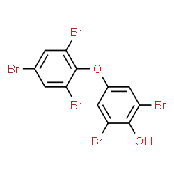 ChemSpider 2D Image | 2,6-Dibromo-4-(2,4,6-tribromophenoxy)phenol | C12H5Br5O2