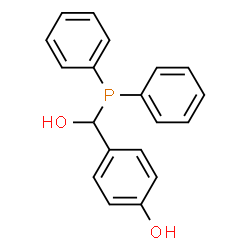 ChemSpider 2D Image | 4-[(Diphenylphosphino)(hydroxy)methyl]phenol | C19H17O2P