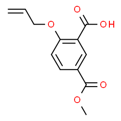 ChemSpider 2D Image | 2-(Allyloxy)-5-(methoxycarbonyl)benzoic acid | C12H12O5