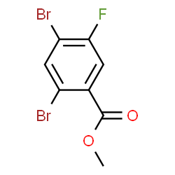 ChemSpider 2D Image | Methyl 2,4-dibromo-5-fluorobenzoate | C8H5Br2FO2