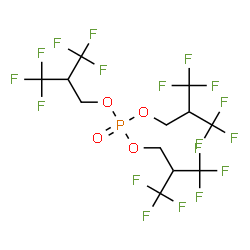 ChemSpider 2D Image | Tris[3,3,3-trifluoro-2-(trifluoromethyl)propyl] phosphate | C12H9F18O4P