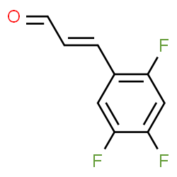 ChemSpider 2D Image | (2E)-3-(2,4,5-Trifluorophenyl)acrylaldehyde | C9H5F3O