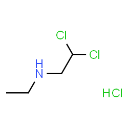 ChemSpider 2D Image | 2,2-Dichloro-N-ethylethanamine hydrochloride (1:1) | C4H10Cl3N