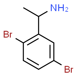 ChemSpider 2D Image | 1-(2,5-Dibromophenyl)ethanamine | C8H9Br2N