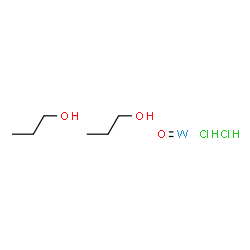 ChemSpider 2D Image | 1-Propanol - oxotungsten hydrochloride (2:1:2) | C6H18Cl2O3W