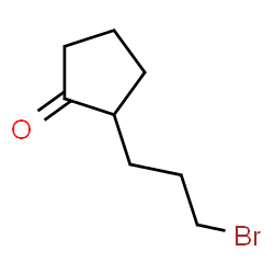ChemSpider 2D Image | 2-(3-Bromopropyl)cyclopentanone | C8H13BrO