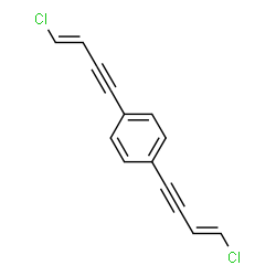 ChemSpider 2D Image | 1,4-Bis[(3E)-4-chloro-3-buten-1-yn-1-yl]benzene | C14H8Cl2