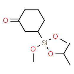ChemSpider 2D Image | 3-[Isopropoxy(dimethoxy)silyl]cyclohexanone | C11H22O4Si