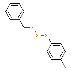 ChemSpider 2D Image | 1-Benzyl-3-(4-methylphenyl)trisulfane | C14H14S3