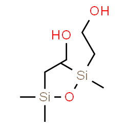 ChemSpider 2D Image | 2,2'-(1,1,3,3-Tetramethyl-1,3-disiloxanediyl)diethanol | C8H22O3Si2