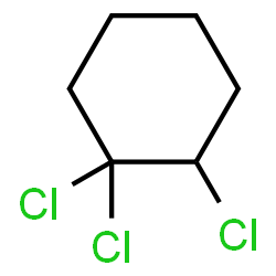 ChemSpider 2D Image | 1,1,2-Trichlorocyclohexane | C6H9Cl3