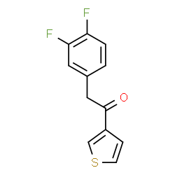 ChemSpider 2D Image | 2-(3,4-Difluorophenyl)-1-(3-thienyl)ethanone | C12H8F2OS