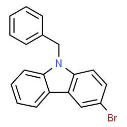 ChemSpider 2D Image | 9-Benzyl-3-bromo-9H-carbazole | C19H14BrN