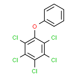 ChemSpider 2D Image | Pentachlorophenyl phenyl ether | C12H5Cl5O
