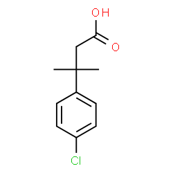 ChemSpider 2D Image | 3-(4-Chlorophenyl)-3-methylbutanoic acid | C11H13ClO2