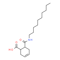 ChemSpider 2D Image | 6-(Decylcarbamoyl)-3-cyclohexene-1-carboxylic acid | C18H31NO3