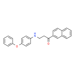 ChemSpider 2D Image | 1-(2-naphthyl)-3-(4-phenoxyanilino)-1-propanone | C25H21NO2