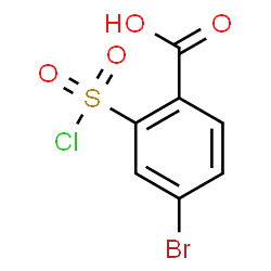 ChemSpider 2D Image | 4-Bromo-2-(chlorosulfonyl)benzoic acid | C7H4BrClO4S