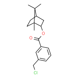 ChemSpider 2D Image | 1,7,7-Trimethylbicyclo[2.2.1]hept-2-yl 3-(chloromethyl)benzoate | C18H23ClO2