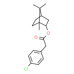 ChemSpider 2D Image | 1,7,7-Trimethylbicyclo[2.2.1]hept-2-yl (4-chlorophenyl)acetate | C18H23ClO2