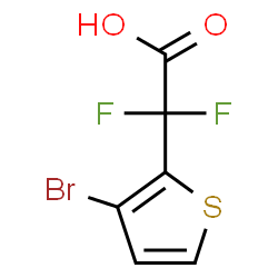 ChemSpider 2D Image | (3-Bromo-2-thienyl)(difluoro)acetic acid | C6H3BrF2O2S