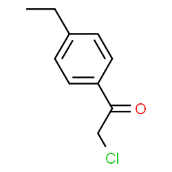 ChemSpider 2D Image | 2-Chloro-1-(4-ethylphenyl)ethanone | C10H11ClO