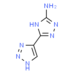 ChemSpider 2D Image | 5-(1H-1,2,3-Triazol-4-yl)-4H-1,2,4-triazol-3-amine | C4H5N7