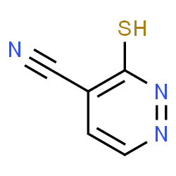 ChemSpider 2D Image | 3-Sulfanyl-4-pyridazinecarbonitrile | C5H3N3S